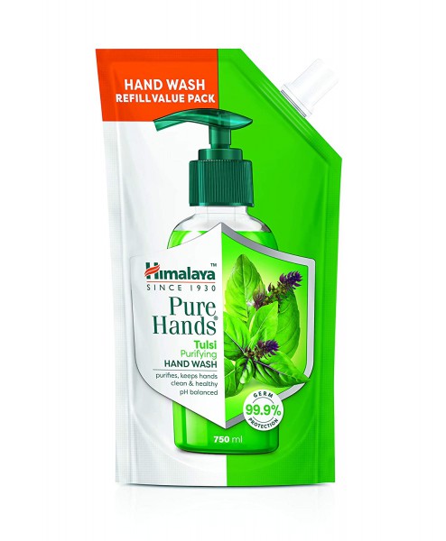 Himalaya Purifying Tulsi Hand Wash Refill - 750 ml